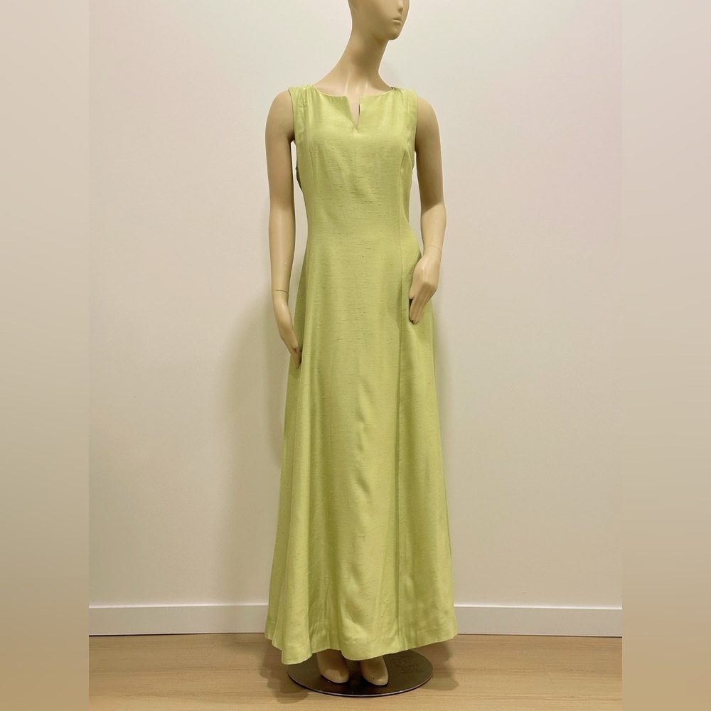 Vivian Dessy Diamond Vintage Green Gown Size 12